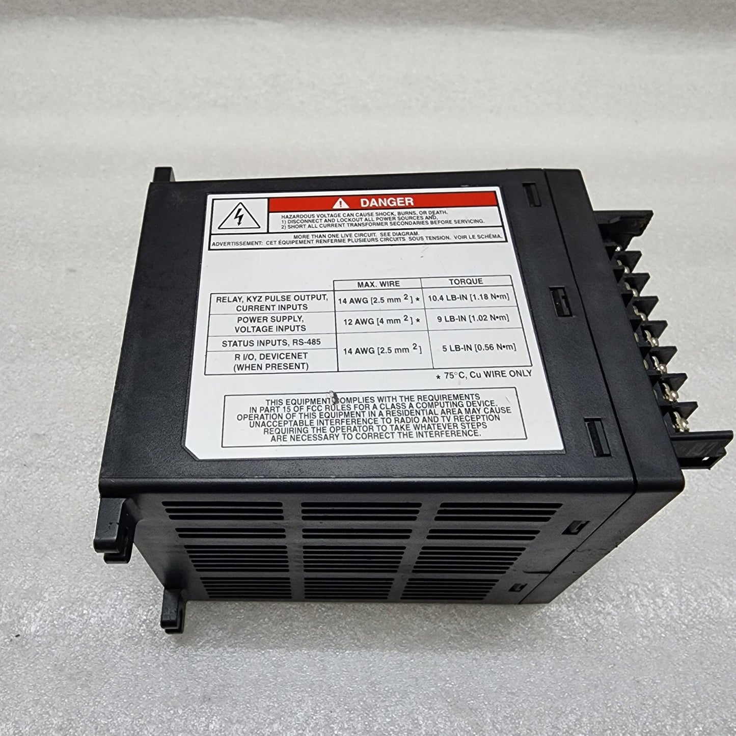 ALLEN BRADLEY POWERMONITOR 30000 CAT 1404-M405A-000