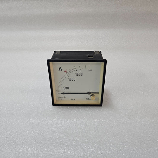 CELSA ANALOG AMMETER PANEL METER 0–3000A WITH 1500/5A CT INPUT