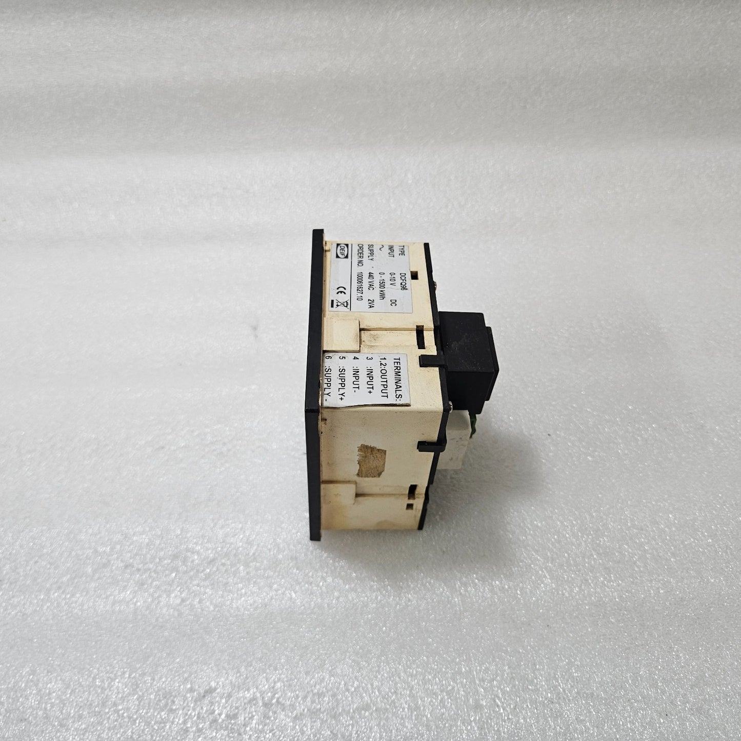 DEIF DCFQ96 DC INTEGRATOR ENERGY METER 0–10V DC INPUT 0–1500 KWH 440V