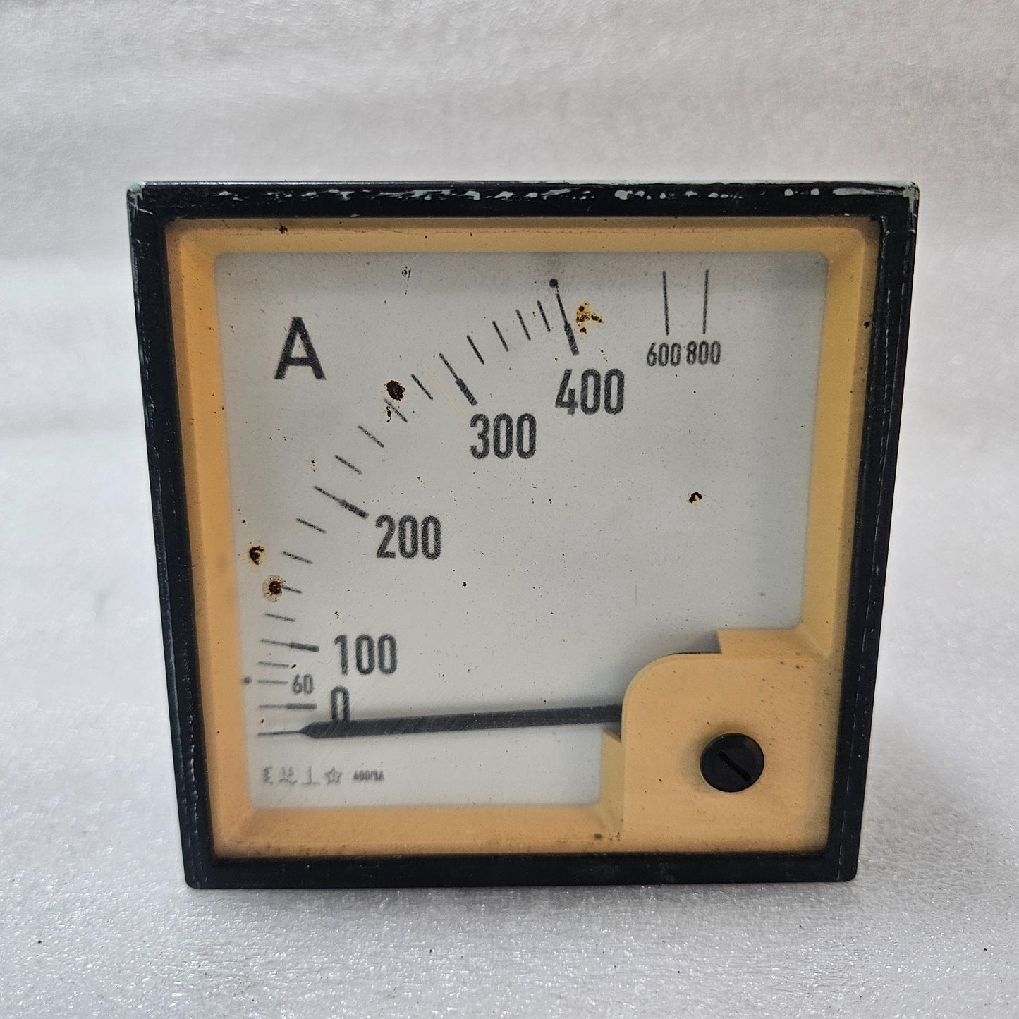 ELTROMA-TECHNIK ANALOG PANEL AMMETER 0–800 A CURRENT METER PANEL MOUNT 1/2A CT I