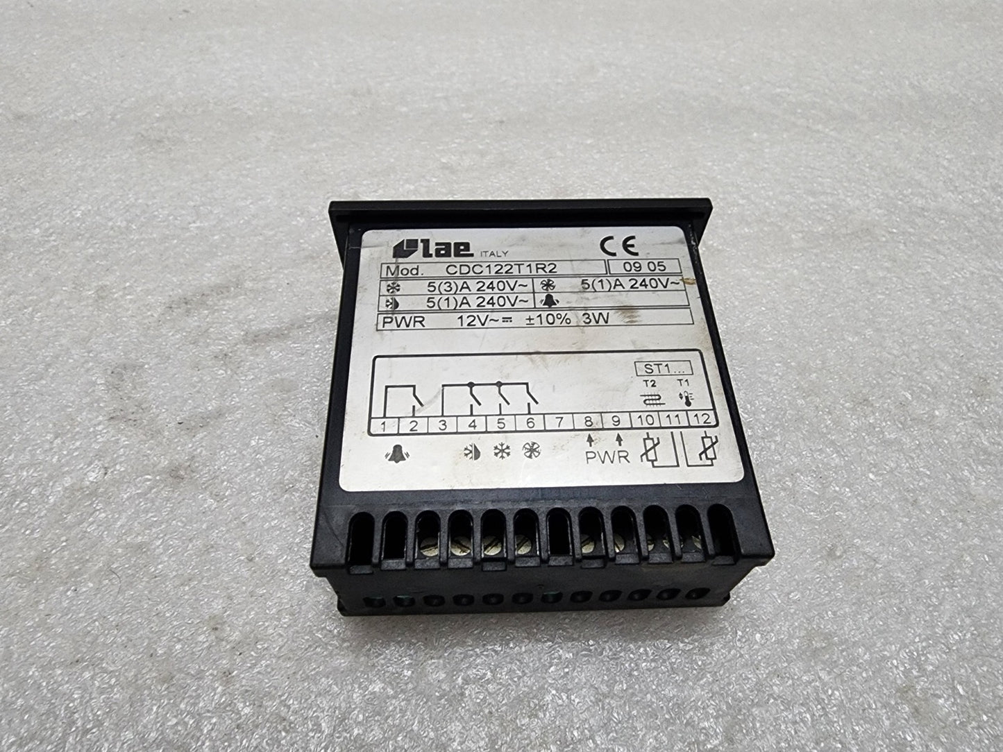 LAE ELECTRONIC CDC122T1R2 PANEL METER 12V