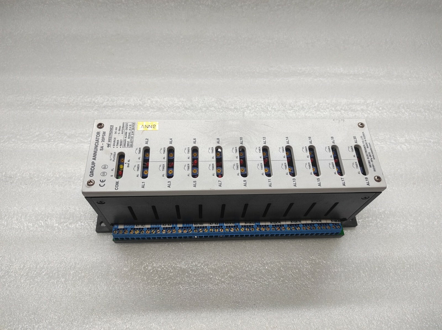 WESTRONICS SA-20PSM GROUP ANNUNCIATOR 24VDC 0-30SEC