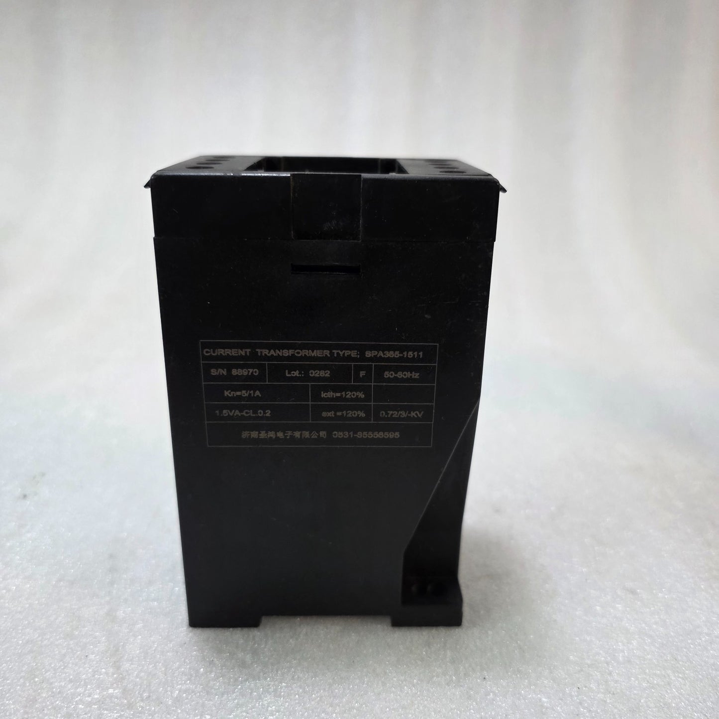 XINXIANG SHENGHUA SPA385-1511 CURRENT TRANSFORMER  5/1A RATIO 1.5VA 0.72/3KV