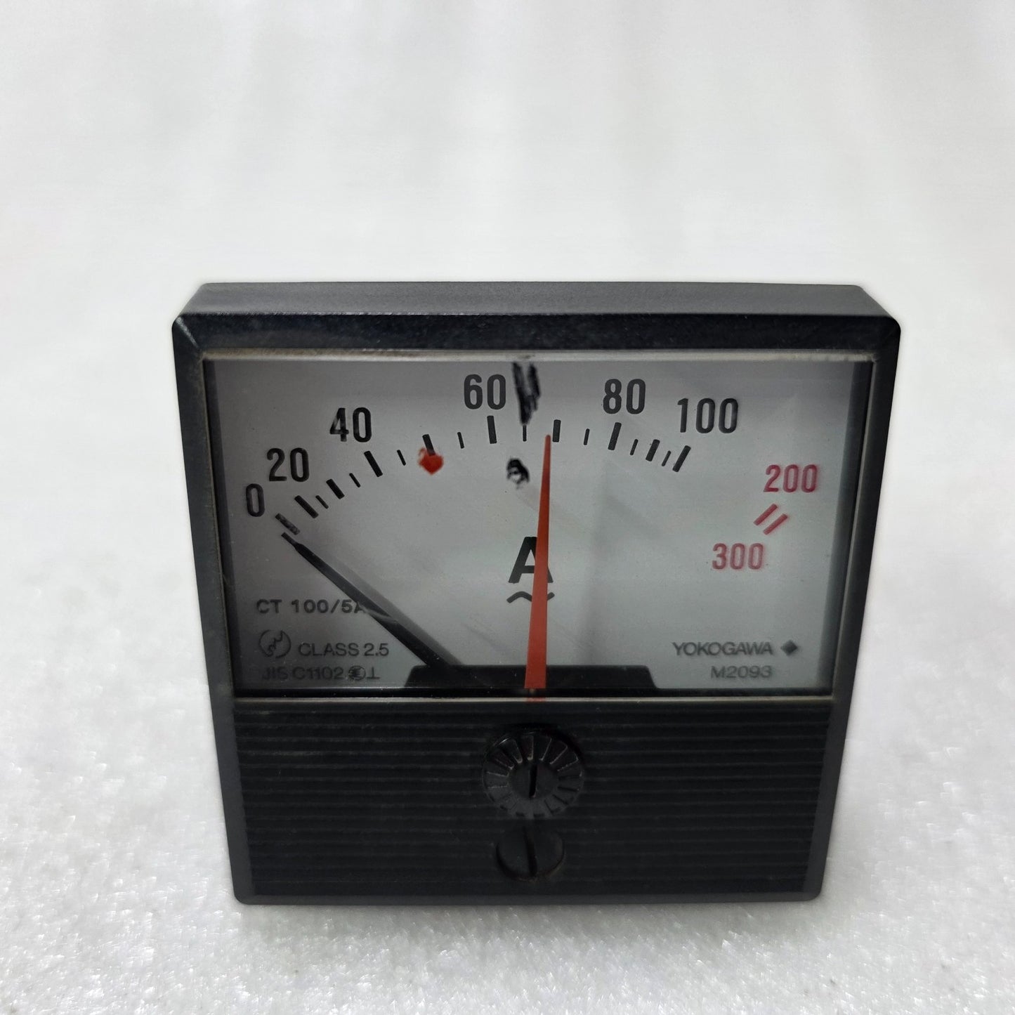 YOKOGAWA M2093 ANALOG AMMETER PANEL METER 0–100A AC CT 100/5A A46-N-L-BL
