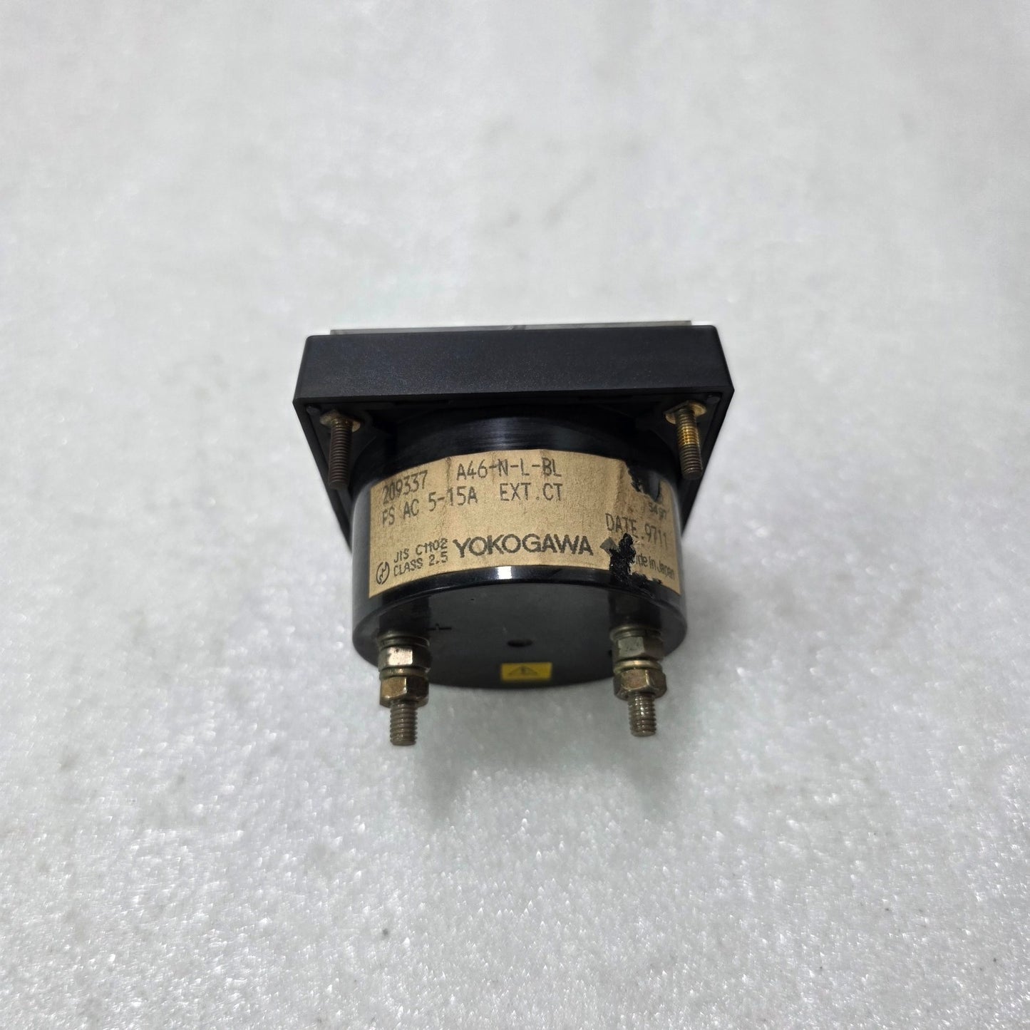 YOKOGAWA M2093 ANALOG AMMETER PANEL METER 0–100A AC CT 100/5A A46-N-L-BL