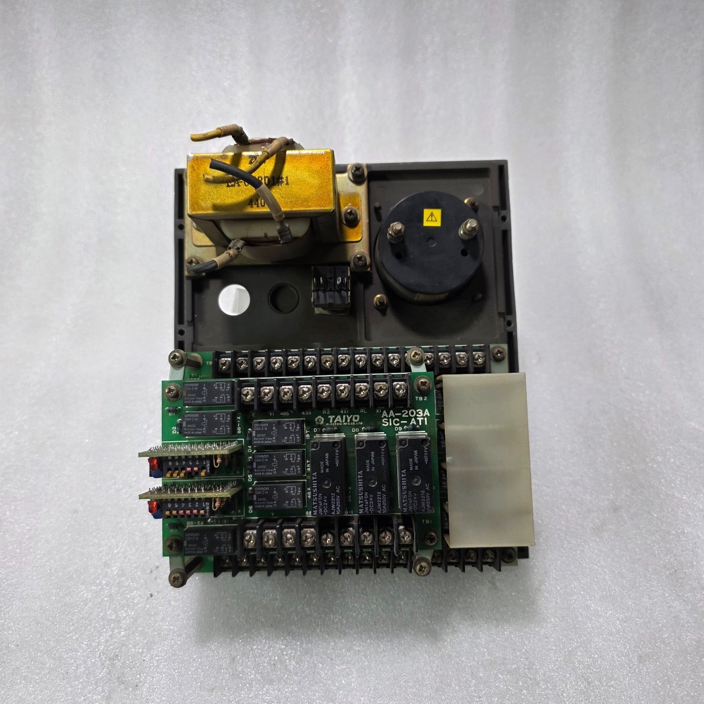 TAIYO ELECTRIC MAIN L.O. PUMP CONTROL PANEL AA-195A  AA-203A  SIC-AT1