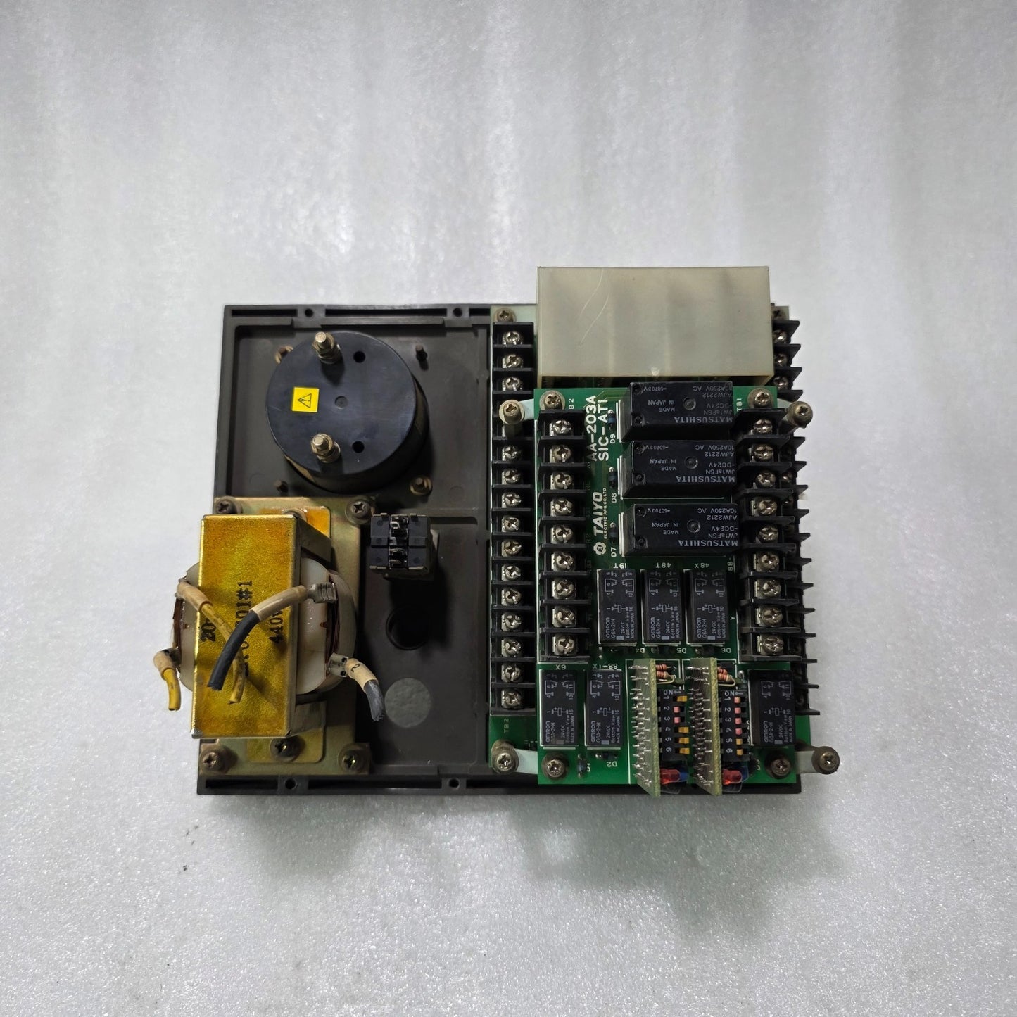 TAIYO ELECTRIC MAIN L.O. PUMP CONTROL PANEL AA-195A  AA-203A  SIC-AT1