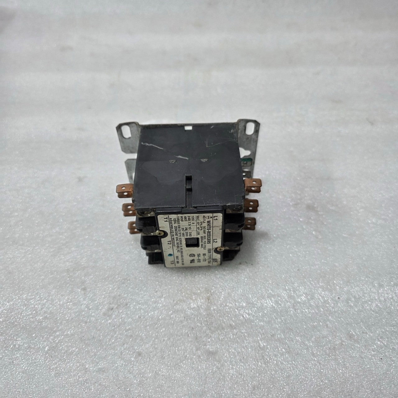 WHITE-RODGERS RBM TYPE 154 MOTOR STARTER / CONTACTOR 3-PHASE 600VAC 40 FLA 50 AM
