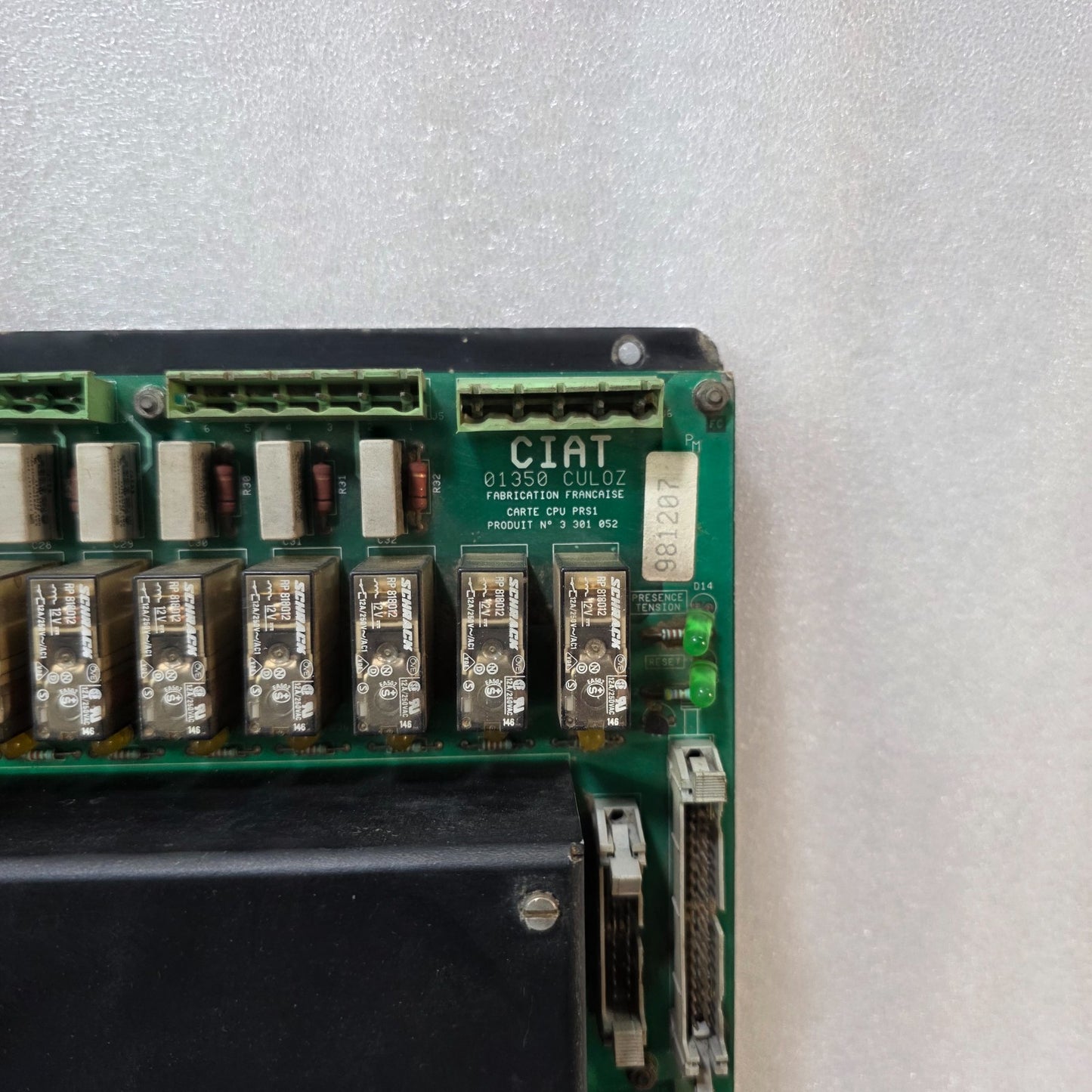 CIAT 01350 CUL0Z CARTE CPU PRS1 CONTROL BOARD  3 301 052 HVAC ELECTRONIC MODULE
