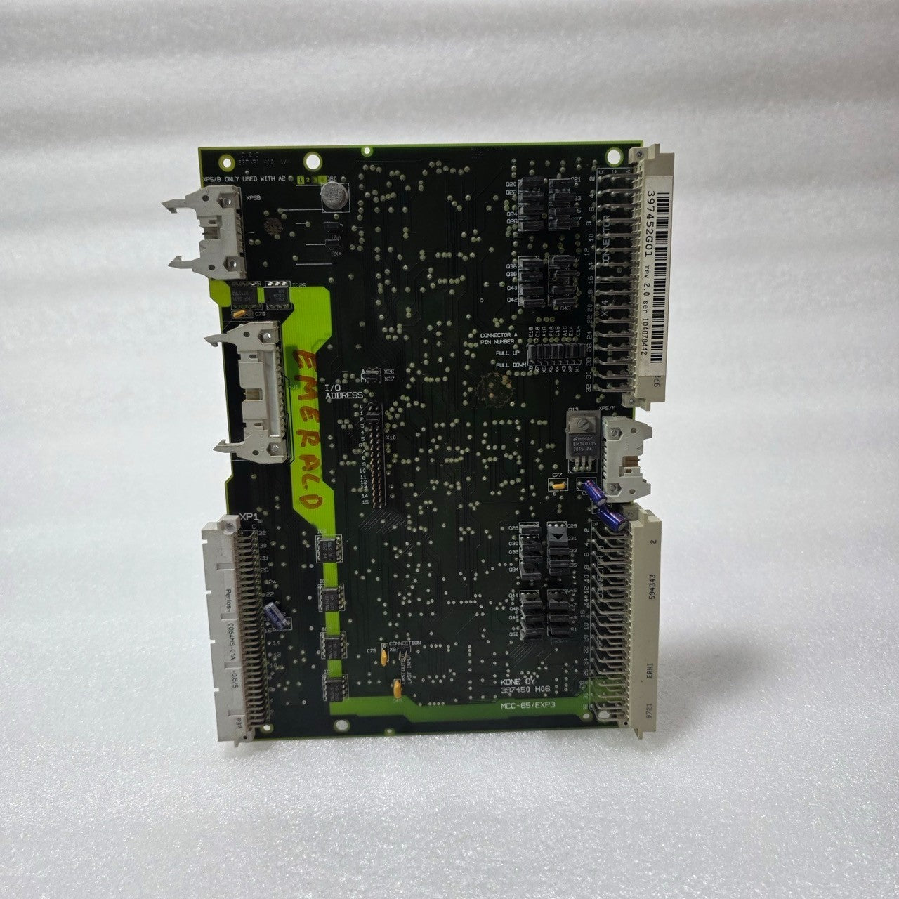 KONE ELEVATOR LIFT ELAVATOR 397452G01 REV 2.0 397450 H06 CONTROL BOARD MCC-85/EX