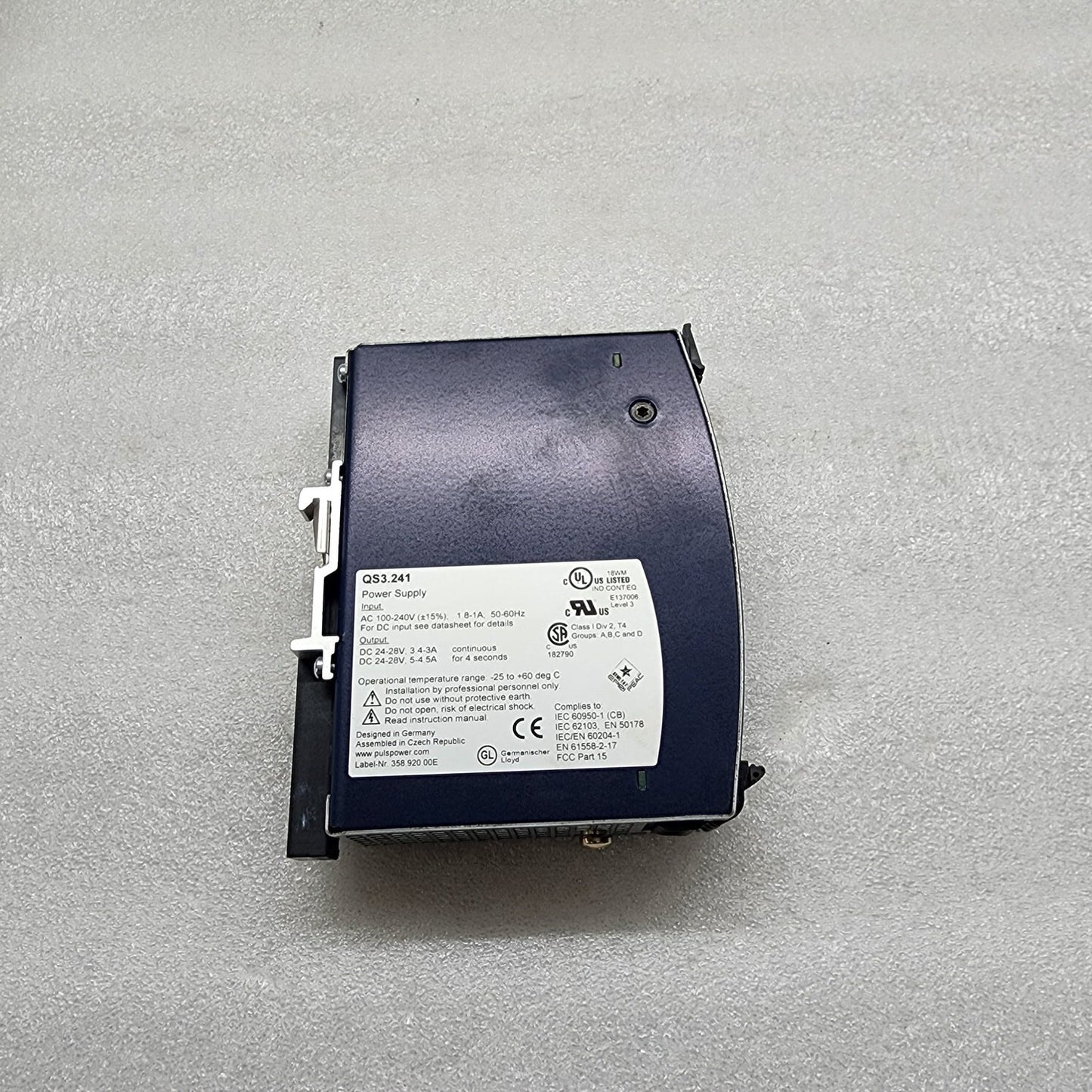 PULS QS3.241 POWER SUPPLY 24-28VDC