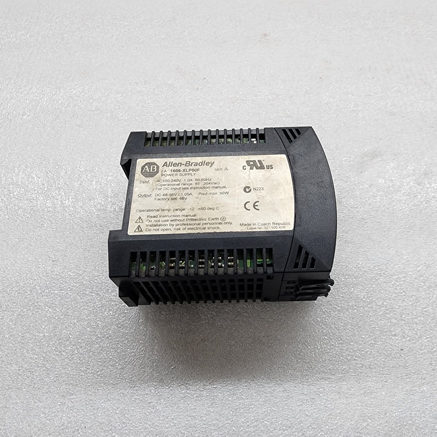 ALLEN BRADLEY CAT 1606-XLP POWER SUPPLY 48-56VDC 1.05A