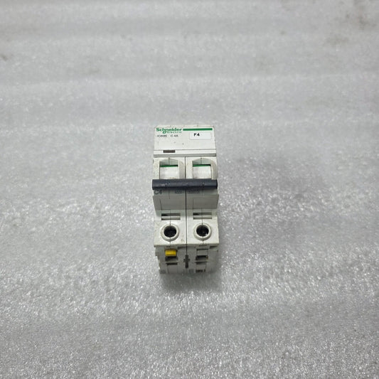 S ELECTRIC ACTI9 IC60N C4A 2 POLE MINIATURE CIRCUIT BREAKER 4A 415VAC