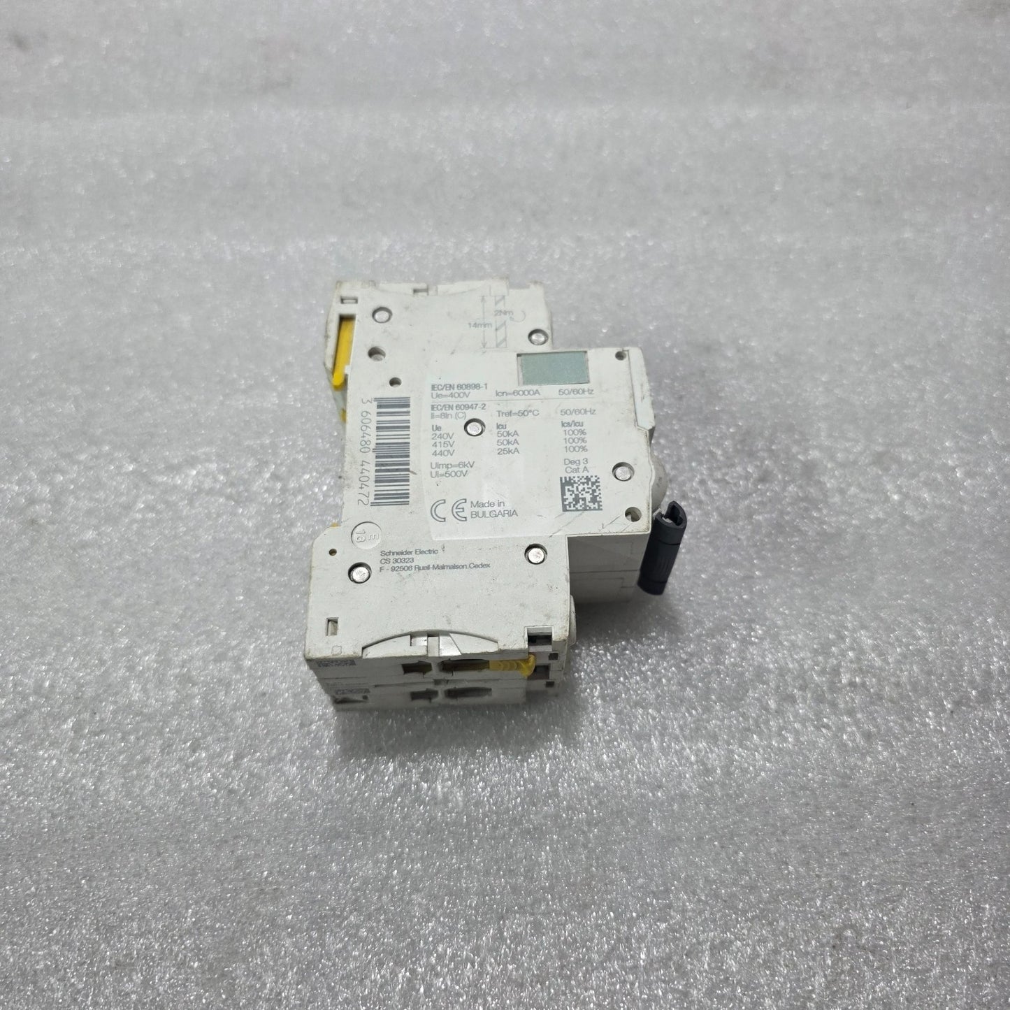 S ELECTRIC ACTI9 IC60N C4A 2 POLE MINIATURE CIRCUIT BREAKER 4A 415VAC