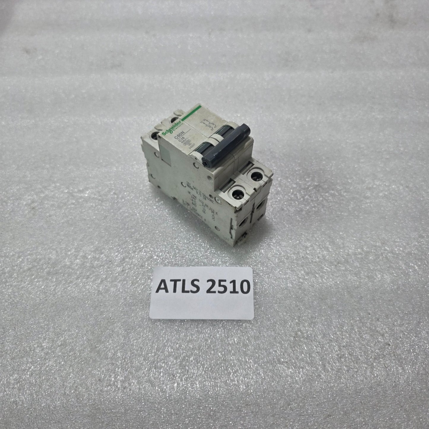 S ELECTRIC C60N C16 2 POLE MINIATURE CIRCUIT BREAKER MCB 16A 400V