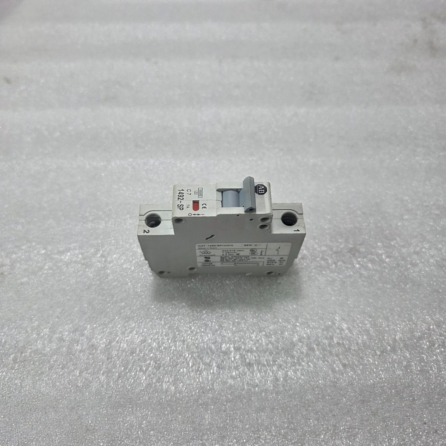 ALLEN BRADLEY 1492-SP1C070 C7 7A SINGLE POLE MINIATURE CIRCUIT BREAKER 240/415VA