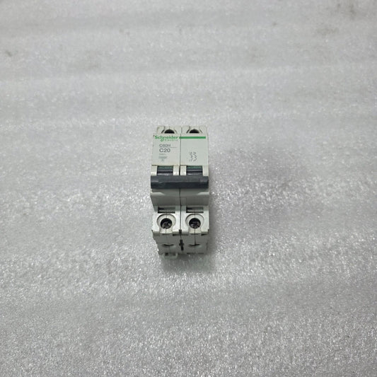 S ELECTRIC C60H C20 2 POLE MCB 20A 415V 10KA INDUSTRIAL CIRCUIT BREAKER