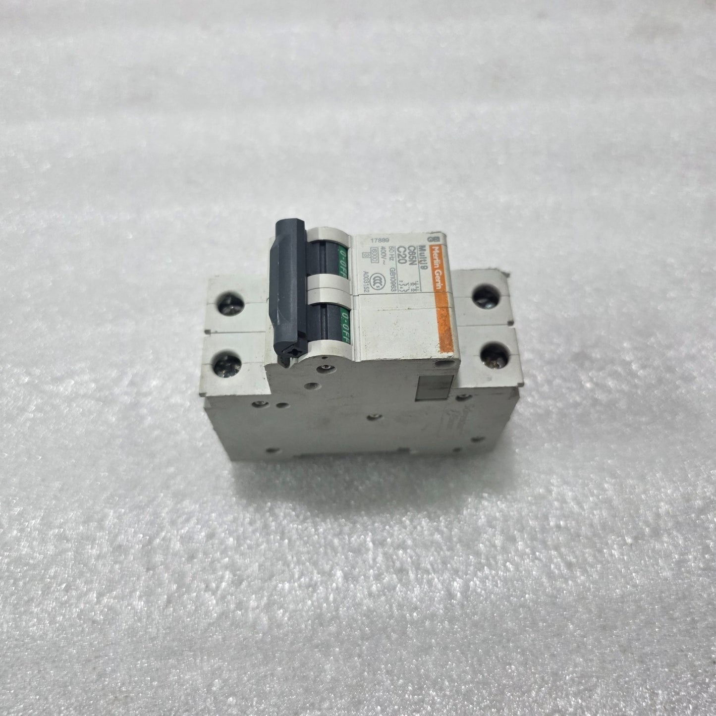 MERLIN GERIN MULTI9 C65N C20 DOUBLE POLE MCB 20A 400V 6KA CIRCUIT BREAKER