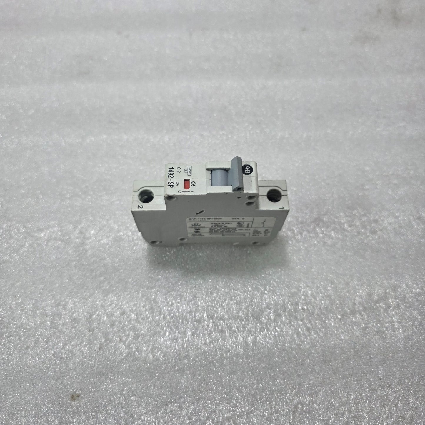 ALLEN BRADLEY 1492-SP1C020 C2 2A SINGLE POLE MINIATURE CIRCUIT BREAKER 240/415VA