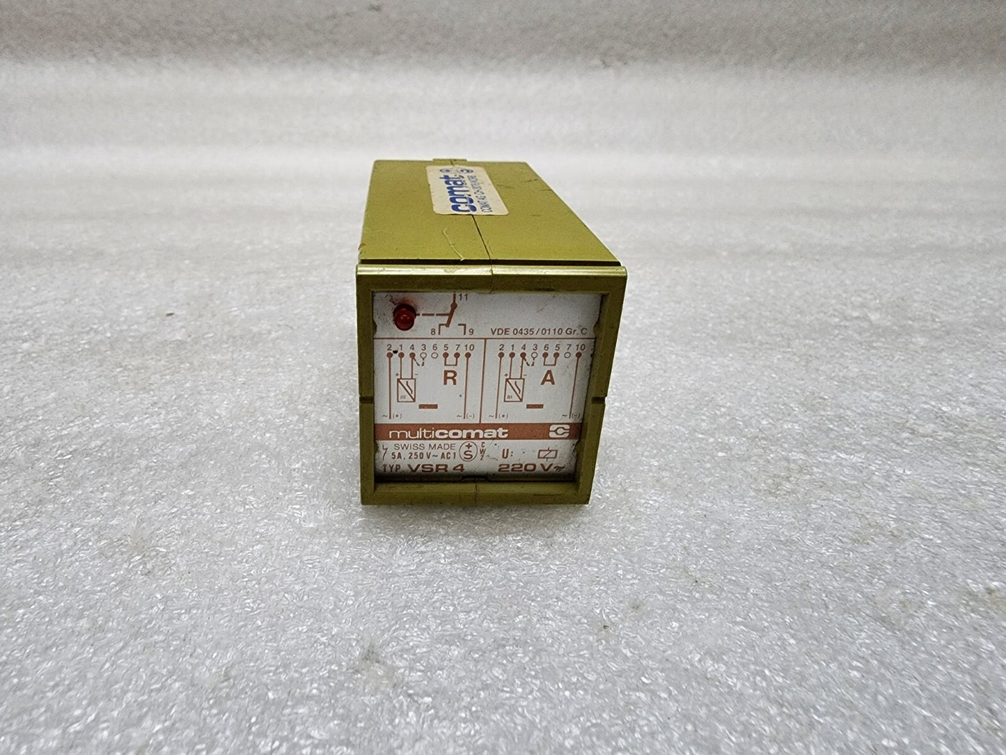 MULTICOMET VSR4 TIME DELAY RELAY 220VAC