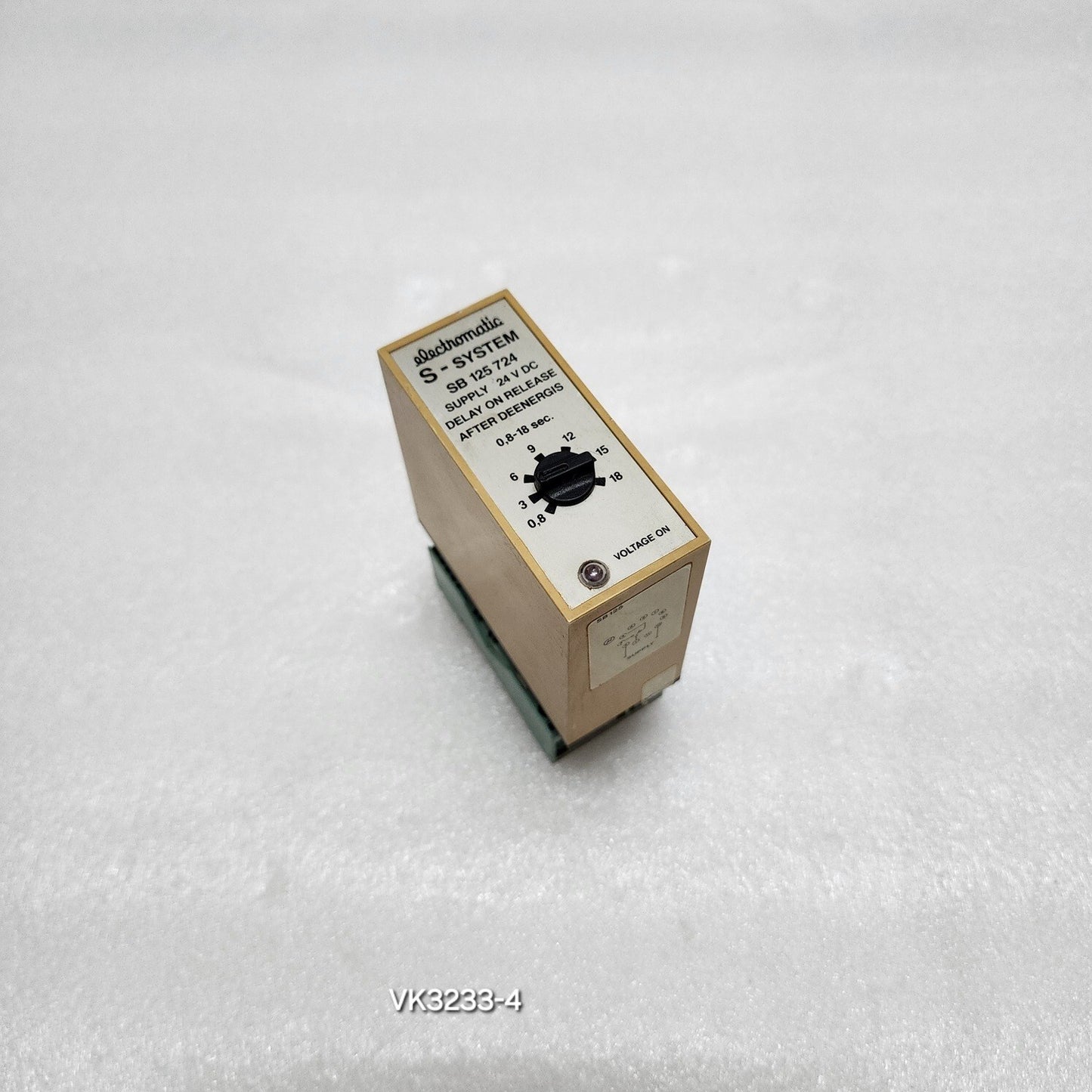 ELECTROMATIC SB125724 DELAY ON RELEASE AFTER DEENERGIS 24VDC