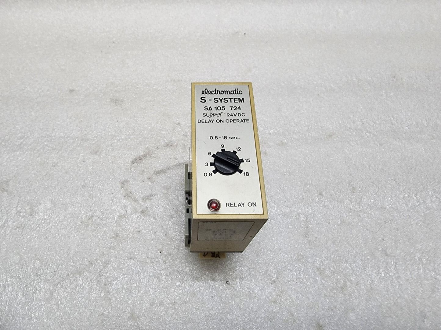 ELECTROMATIC S-SYSTEM SA105724 DELAY ON OPERATE 24VDC