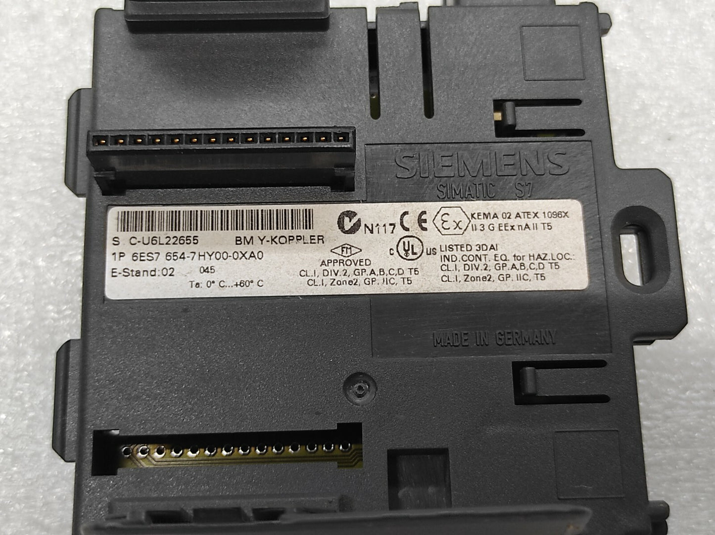 SIEMENS 6ES7 654-7HY00-0XA0 BM Y-KOPPLER