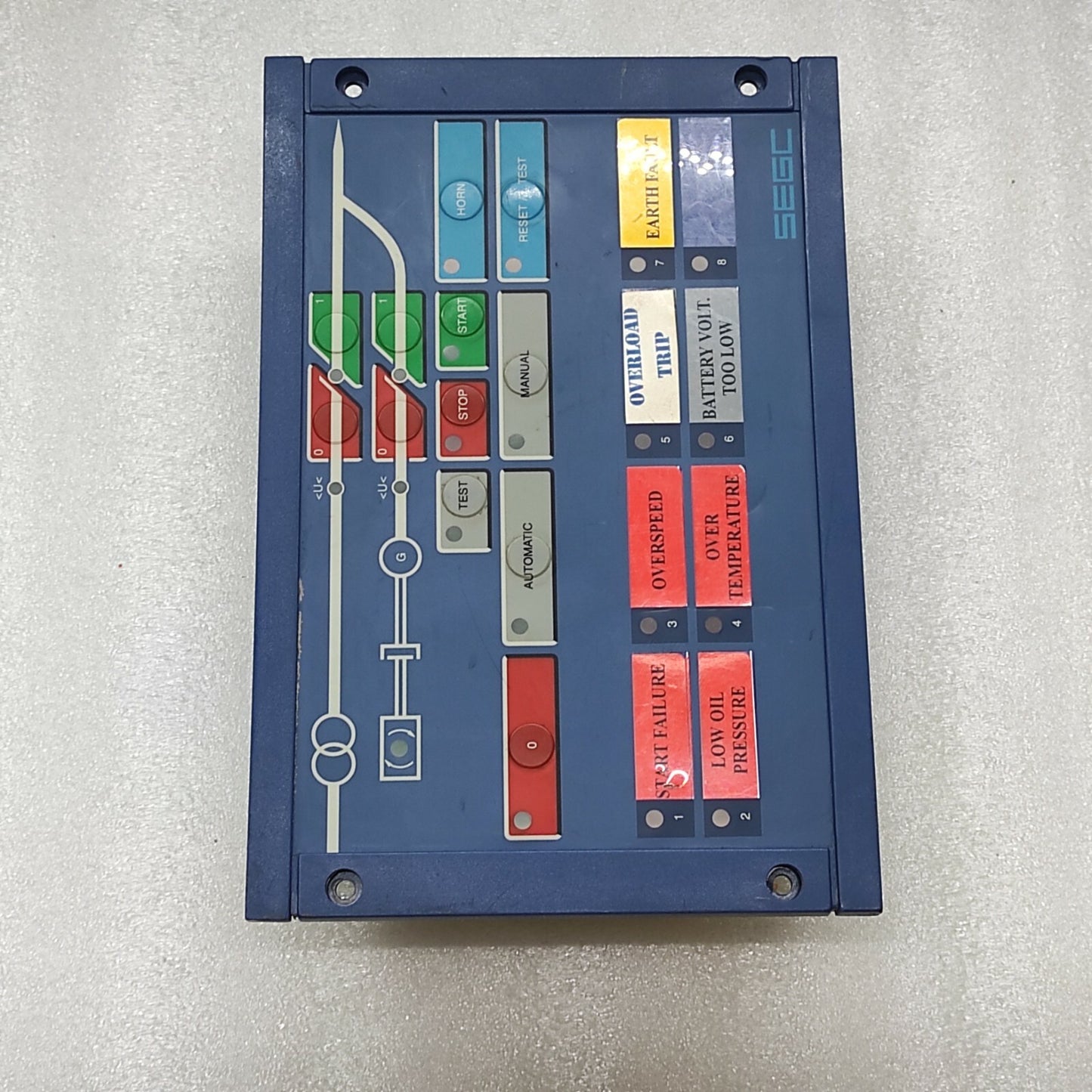 SEGC NB2-1-8 GENERATOR AUTOMATIC CONTROLLER 2002080178 WOODWARD SEG