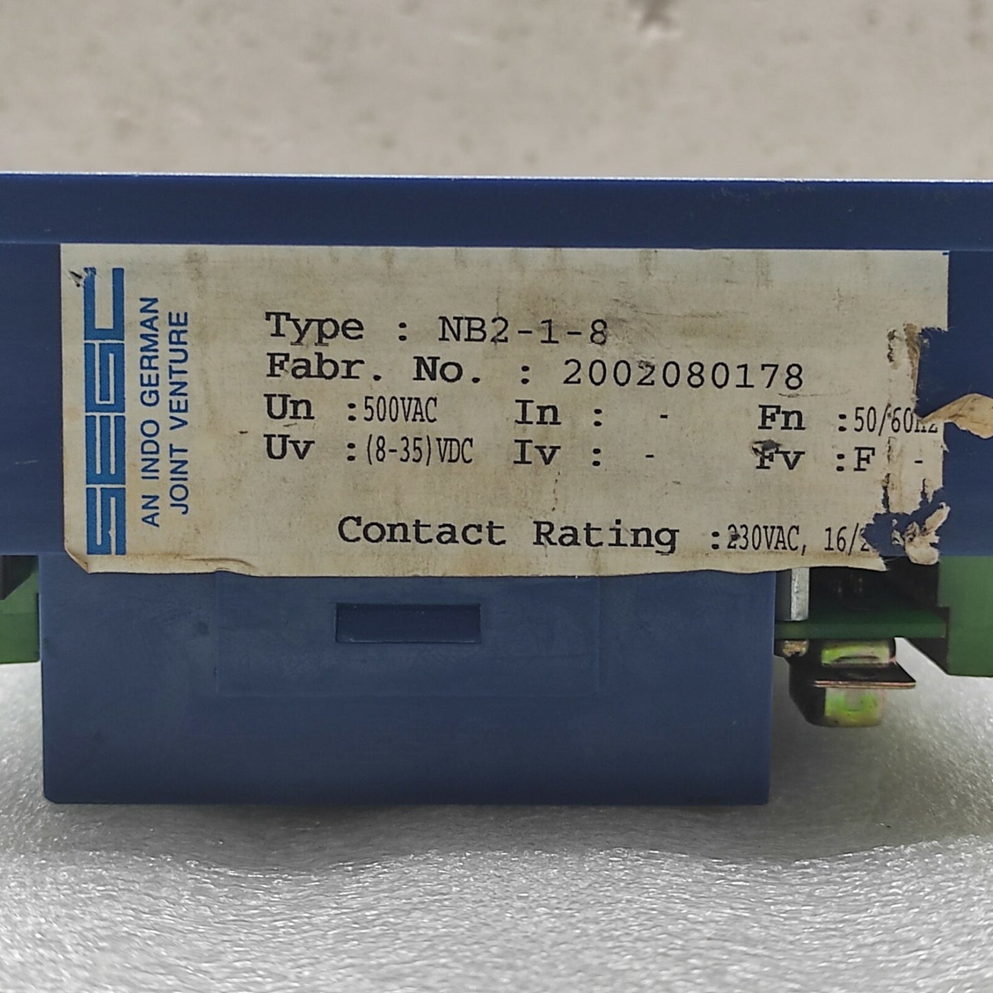 SEGC NB2-1-8 GENERATOR AUTOMATIC CONTROLLER 2002080178 WOODWARD SEG