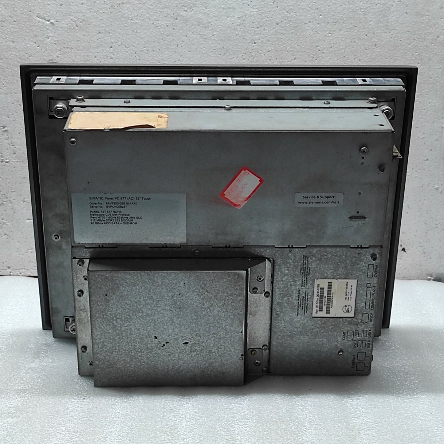 SIEMENS 6AV7800-0BB10-1AA0 12" TOUCH SIMATIC PANEL PC