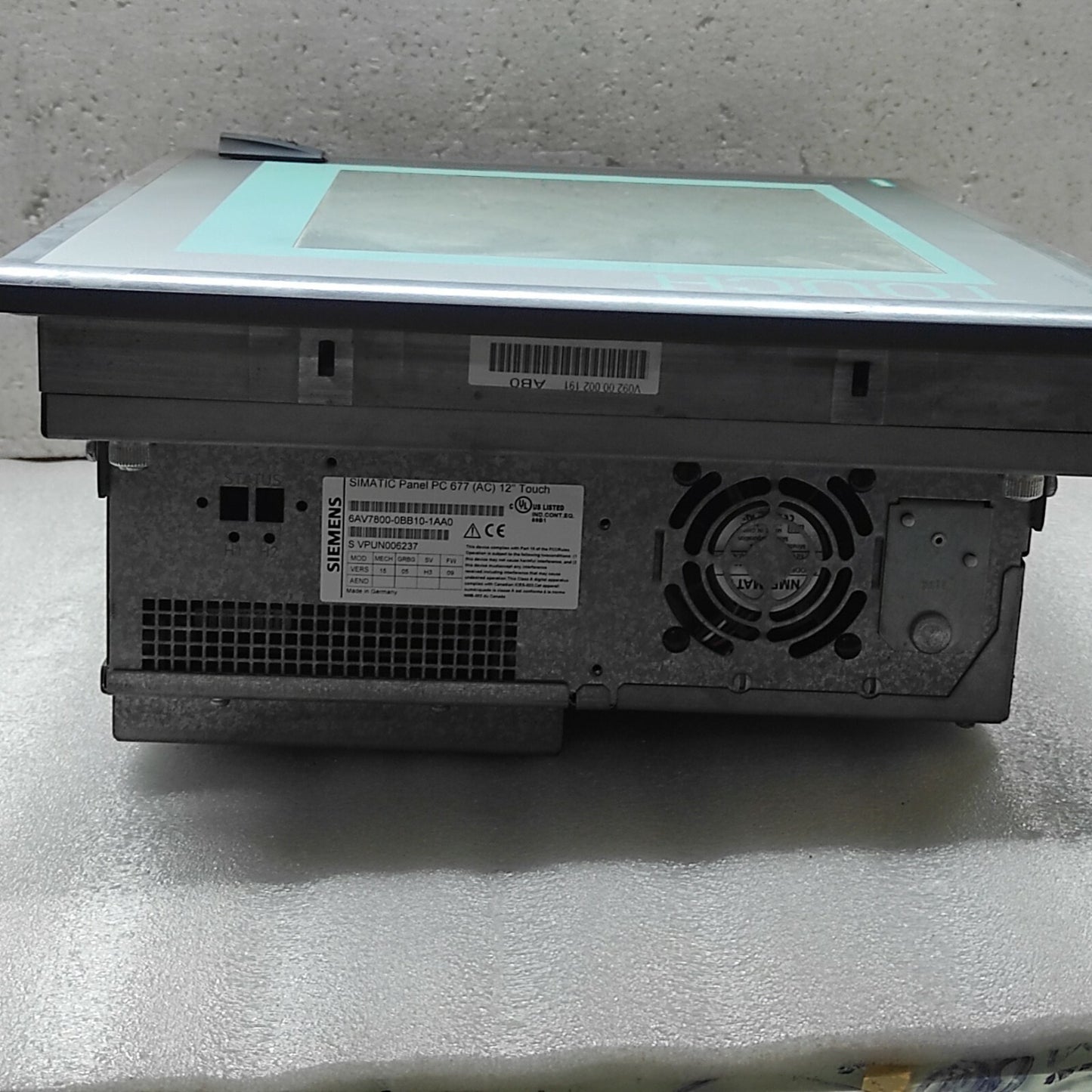 SIEMENS 6AV7800-0BB10-1AA0 12" TOUCH SIMATIC PANEL PC