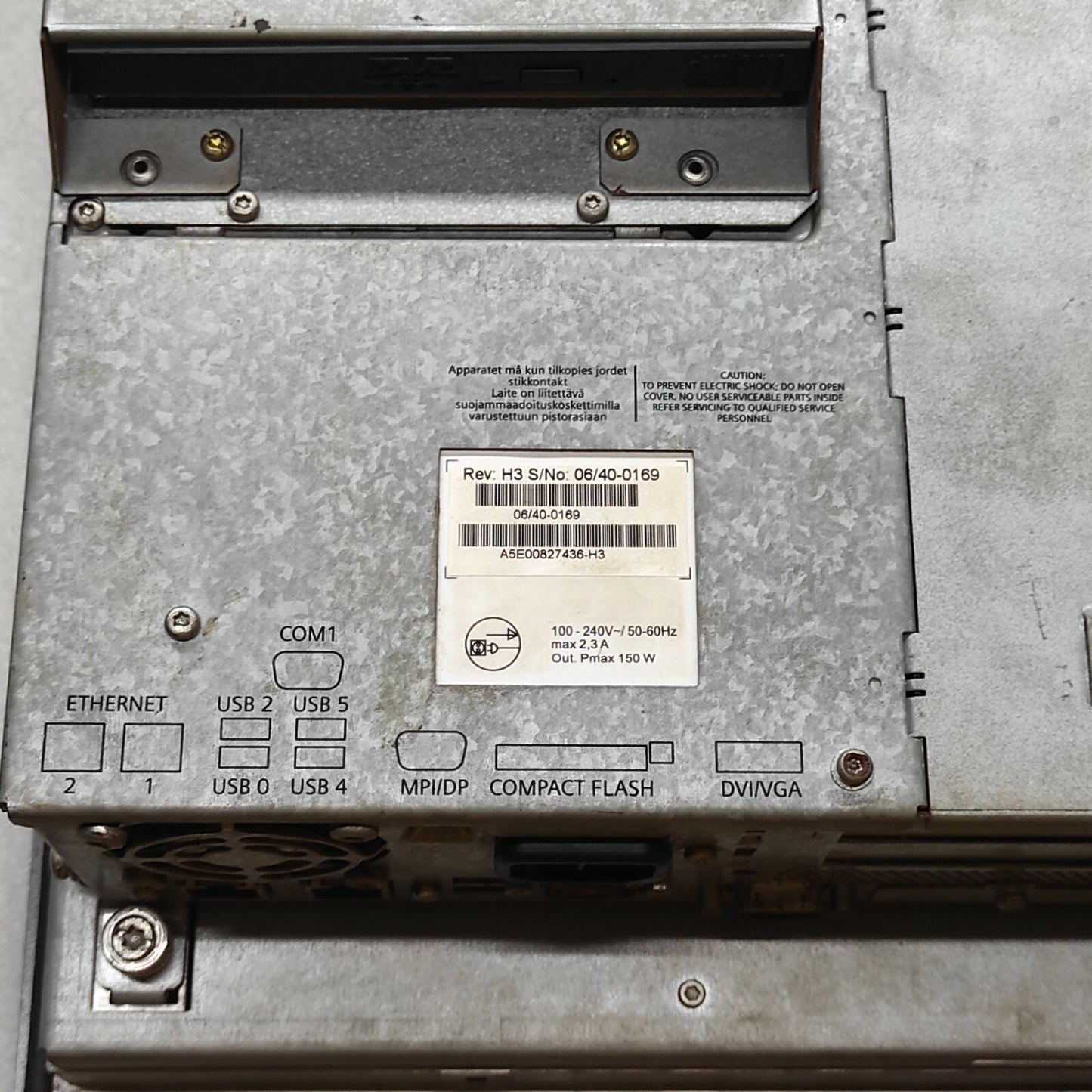 SIEMENS 6AV7800-0BB10-1AA0 12" TOUCH SIMATIC PANEL PC