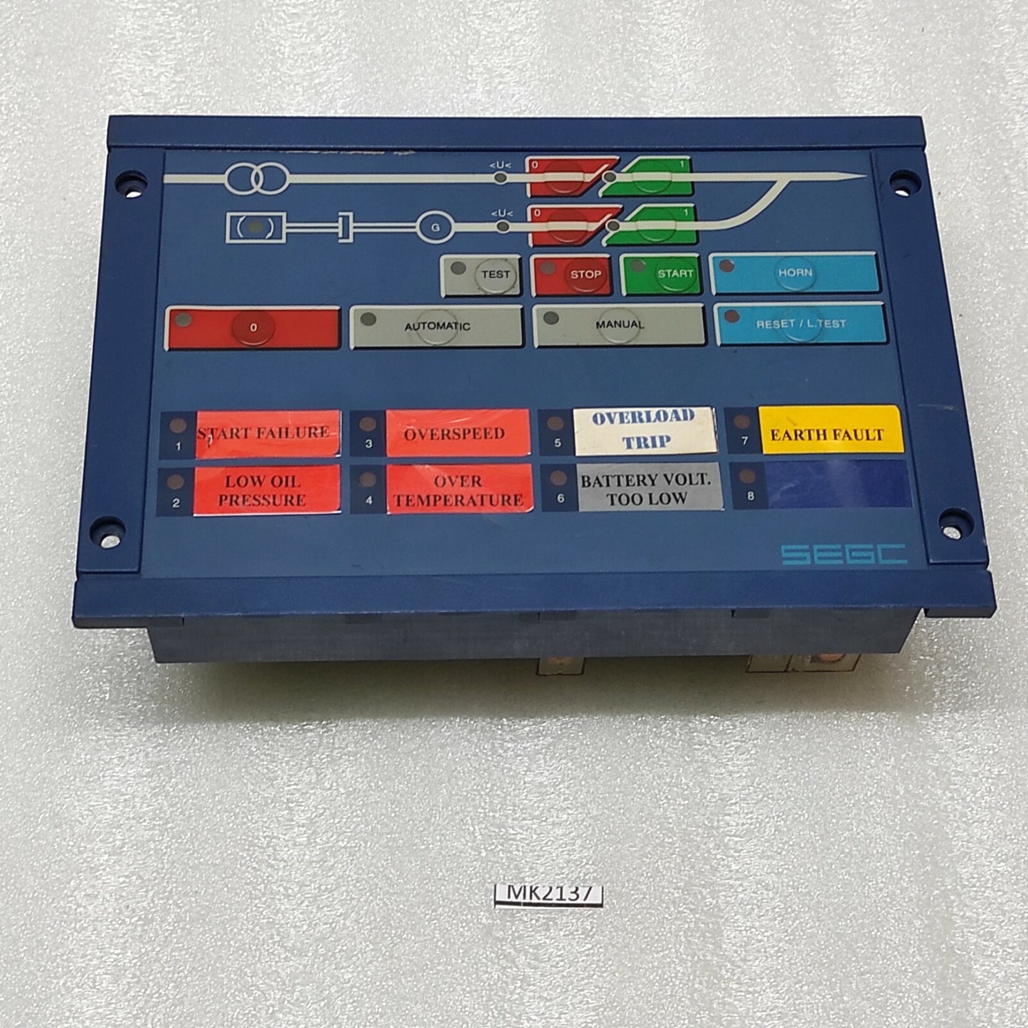 SEGC NB2-1-8 GENERATOR AUTOMATIC CONTROLLER 2002080178 WOODWARD SEG