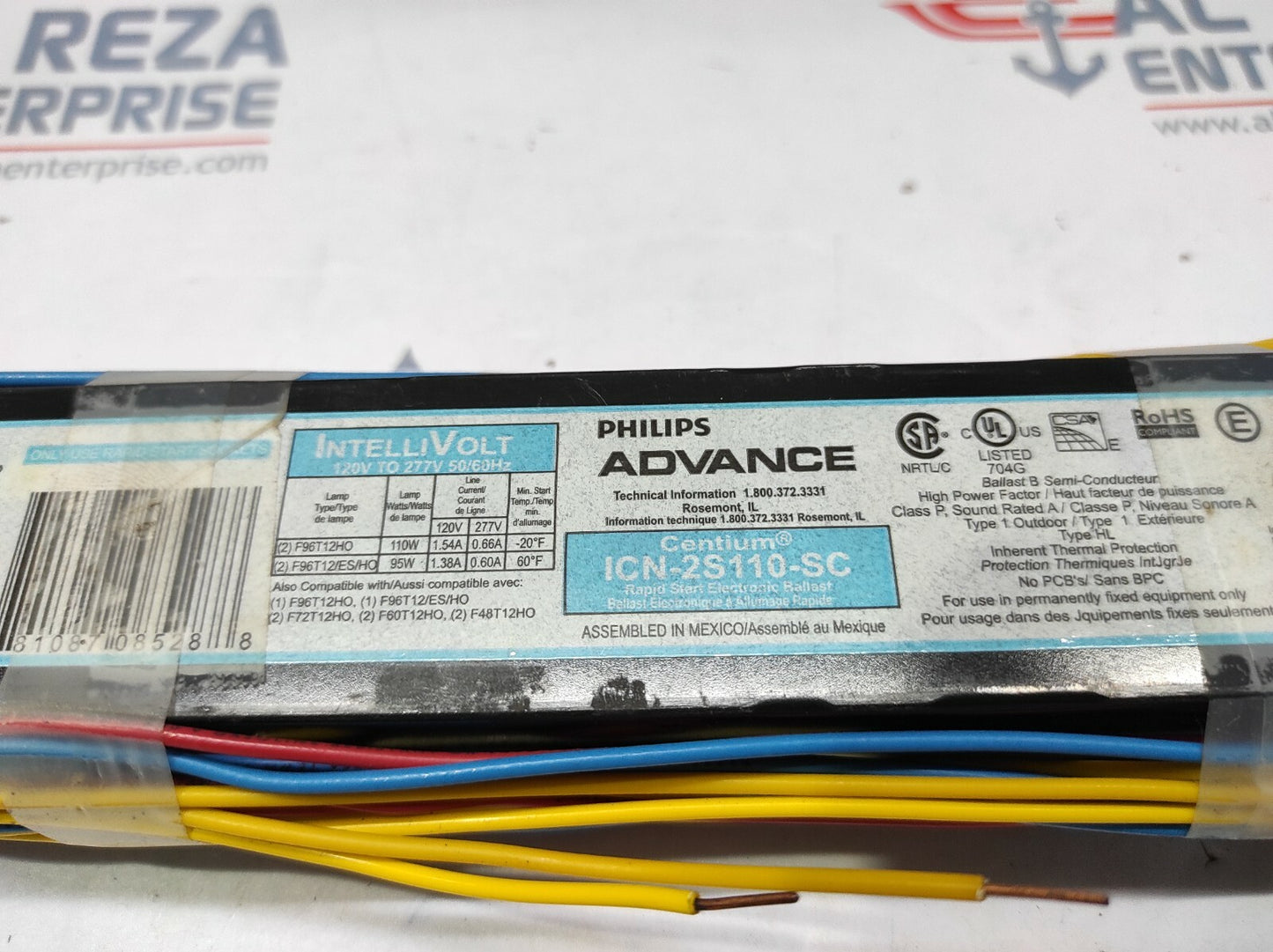 PHILIPS CENTIUM ICN-2S110-SC RAPID START ELECTRONIC BALLAST 443529034601