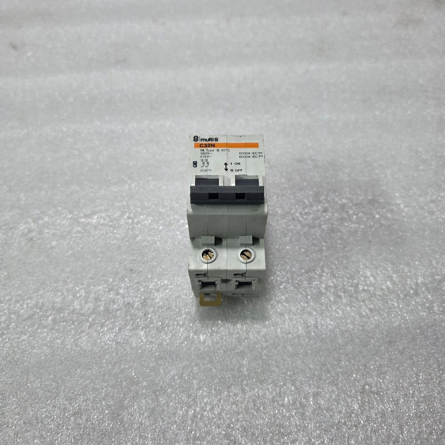 MERLIN GERIN MULTI9 C32N 1A TYPE D 2 POLE MCB CIRCUIT BREAKER 380/415V 6KA
