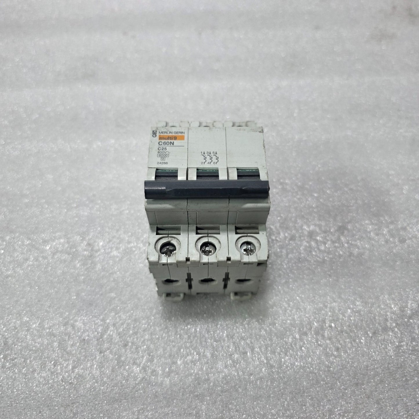 MERLIN GERIN MULTI9 C60N C25 25A 3 POLE MINIATURE CIRCUIT BREAKER 400V 6KA