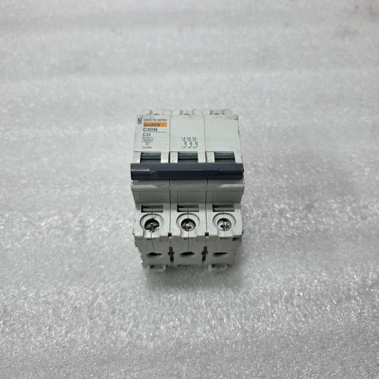 MERLIN GERIN MULTI9 C60N C25 25A 3 POLE MINIATURE CIRCUIT BREAKER 400V 6KA