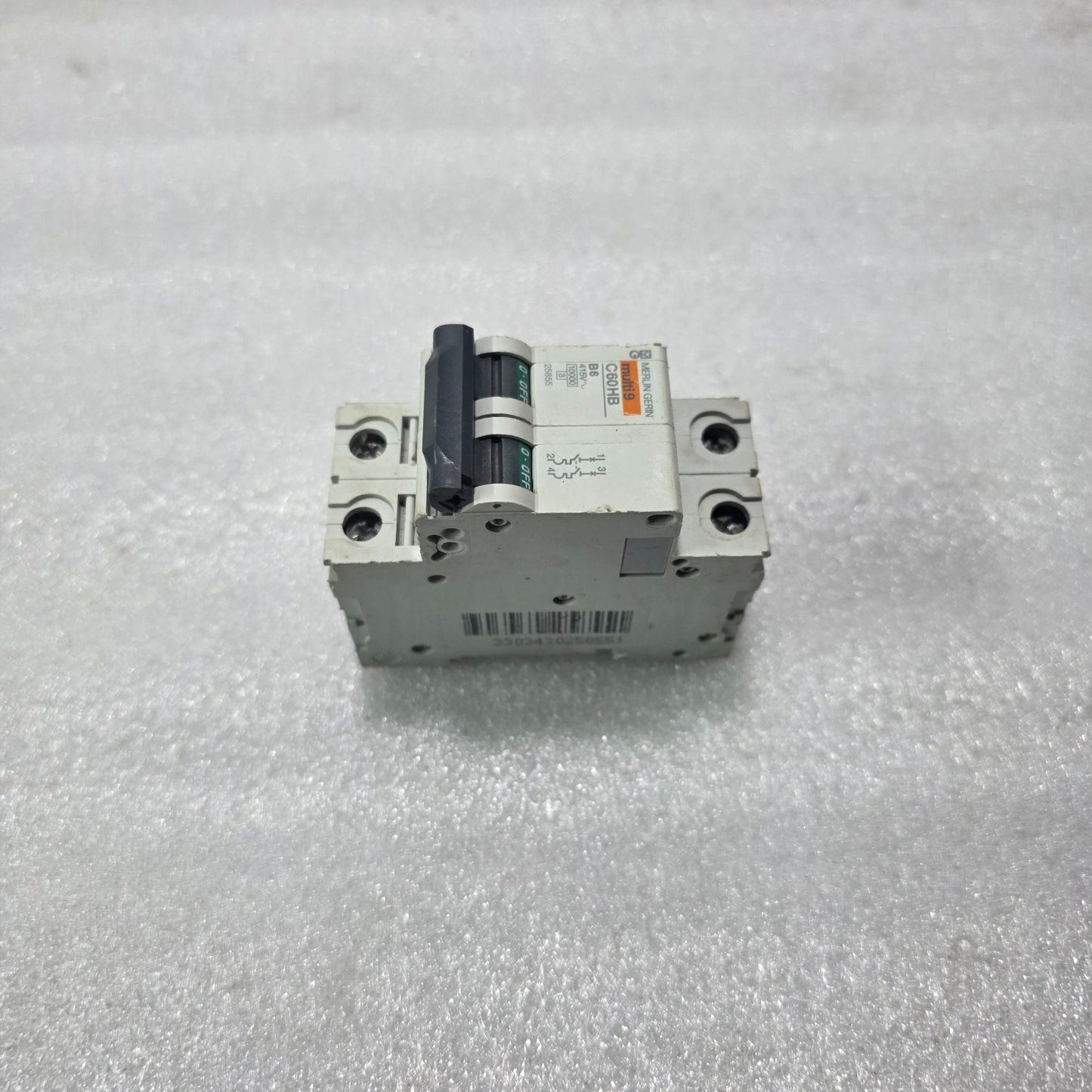 MERLIN GERIN MULTI9 C60HB B6 2 POLE MINIATURE CIRCUIT BREAKER MCB 6A 415V 10KA