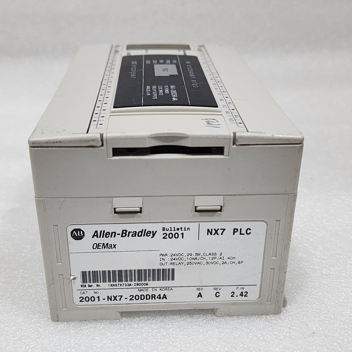 ALLEN BRADLEY OEMAX CAT 2001-NX7-20DDR4A SER A PLC