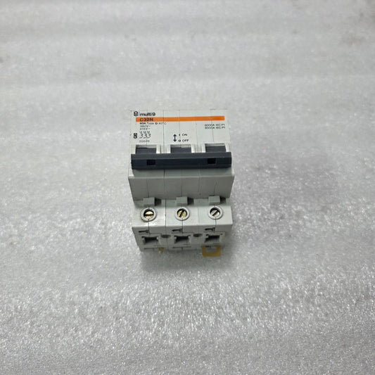 MERLIN GERIN MULTI 9 C32N 40A TYPE D 3 POLE MCB CIRCUIT BREAKER 415V 6KA
