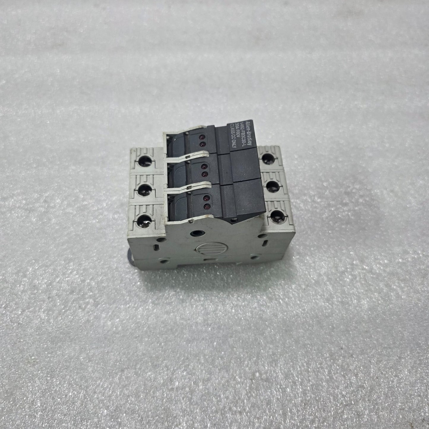 ALLEN BRADLEY 1492-FB3C30-L 30A 600V 3 POLE CLASS CC FUSE HOLDER