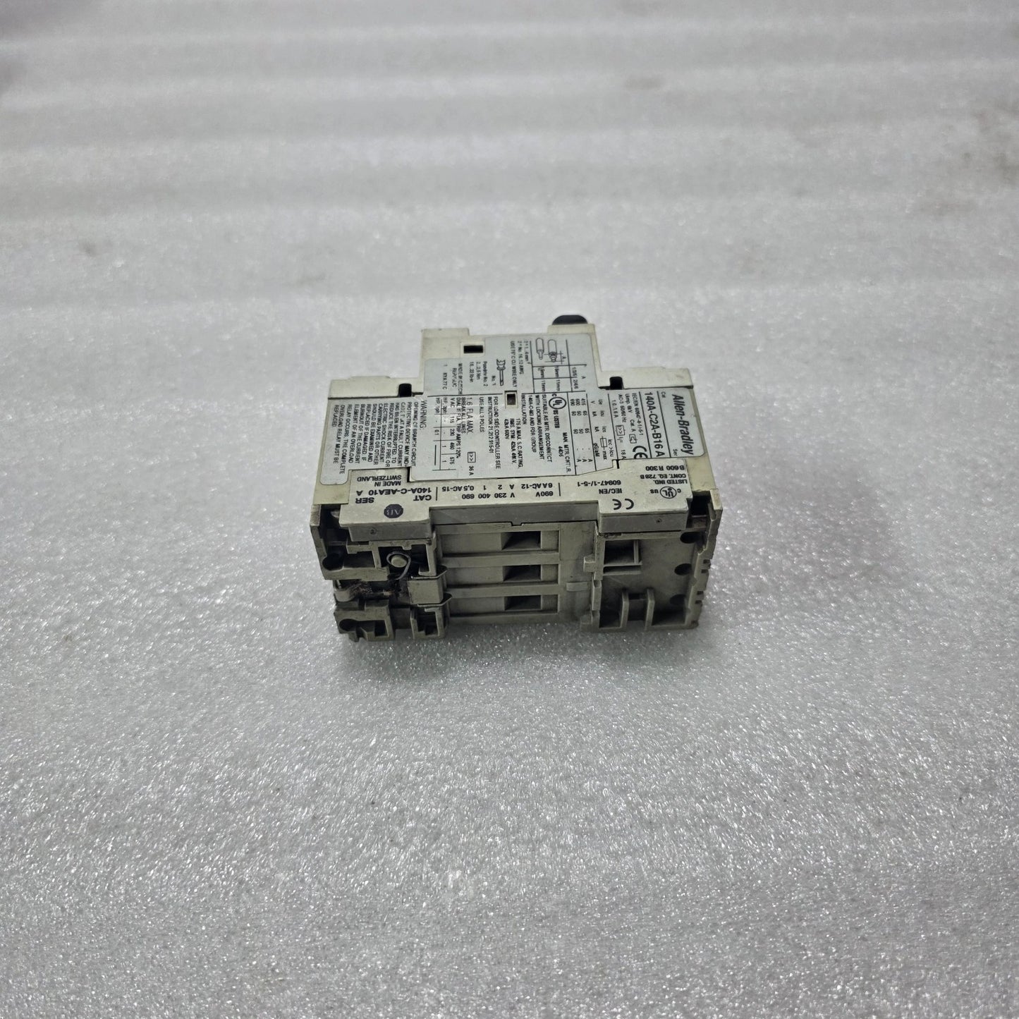ALLEN BRADLEY 140A-C2A-B16 SERIES A MANUAL MOTOR STARTER PROTECTOR 1.0-1.6A