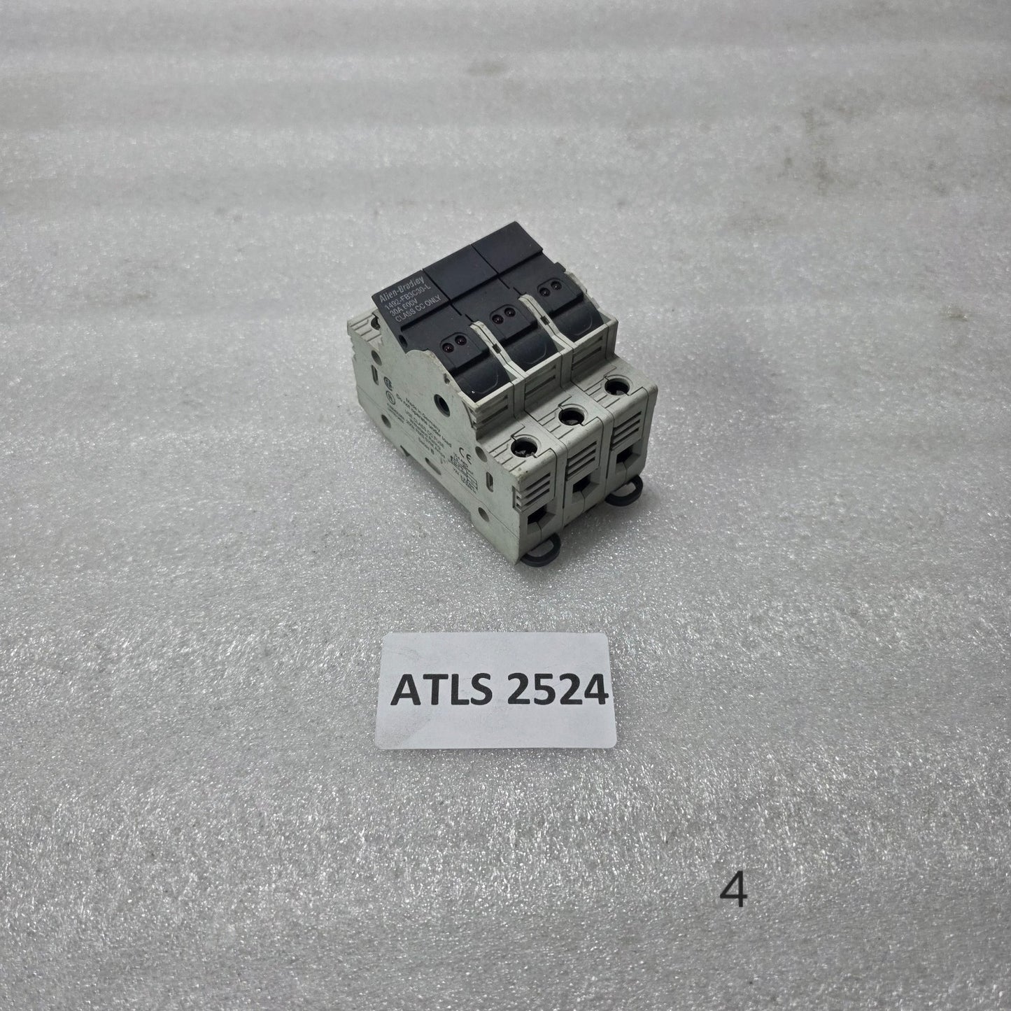 ALLEN BRADLEY 1492-FB3C30-L 30A 600V 3 POLE CLASS CC FUSE HOLDER