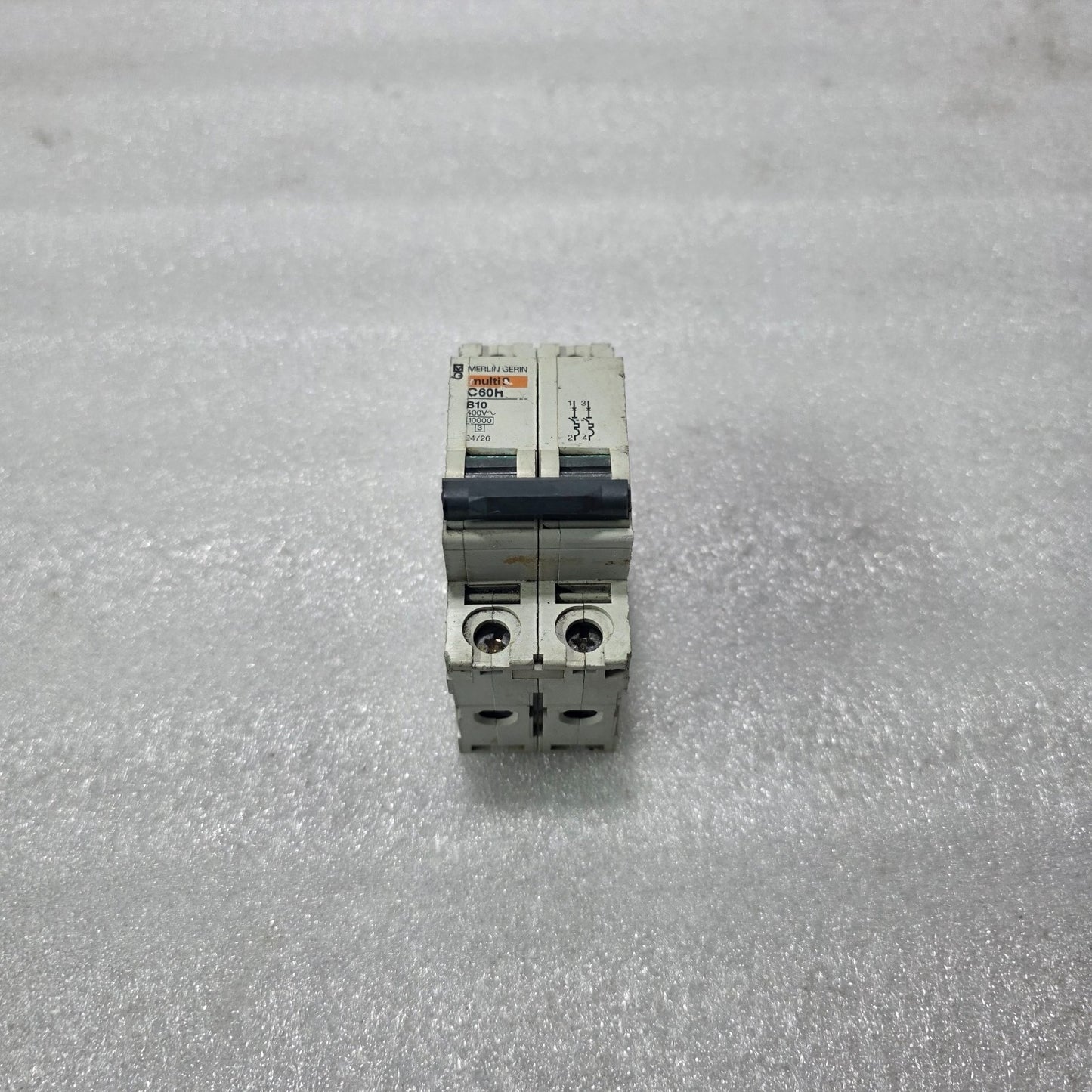 MERLIN GERIN MULTI 9 C60H B10 10A 2 POLE MCB CIRCUIT BREAKER 400V 10KA