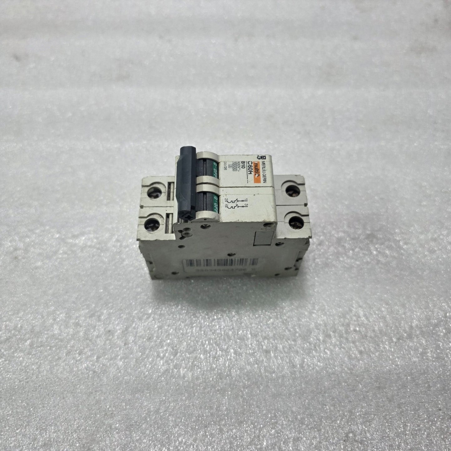 MERLIN GERIN MULTI 9 C60H B10 10A 2 POLE MCB CIRCUIT BREAKER 400V 10KA