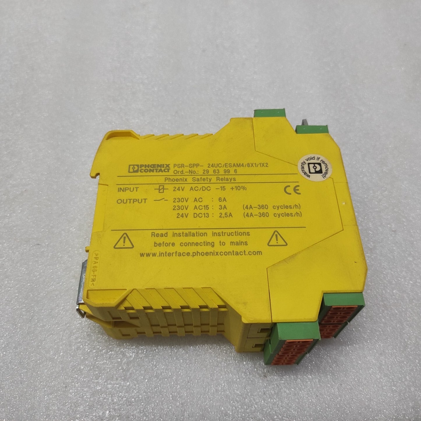 PHOENIX CONTACT PSR-ESAM4 POWER SUPPLY 2963996 PSR-SPP-24UC/ESAM4/8X1/1X2