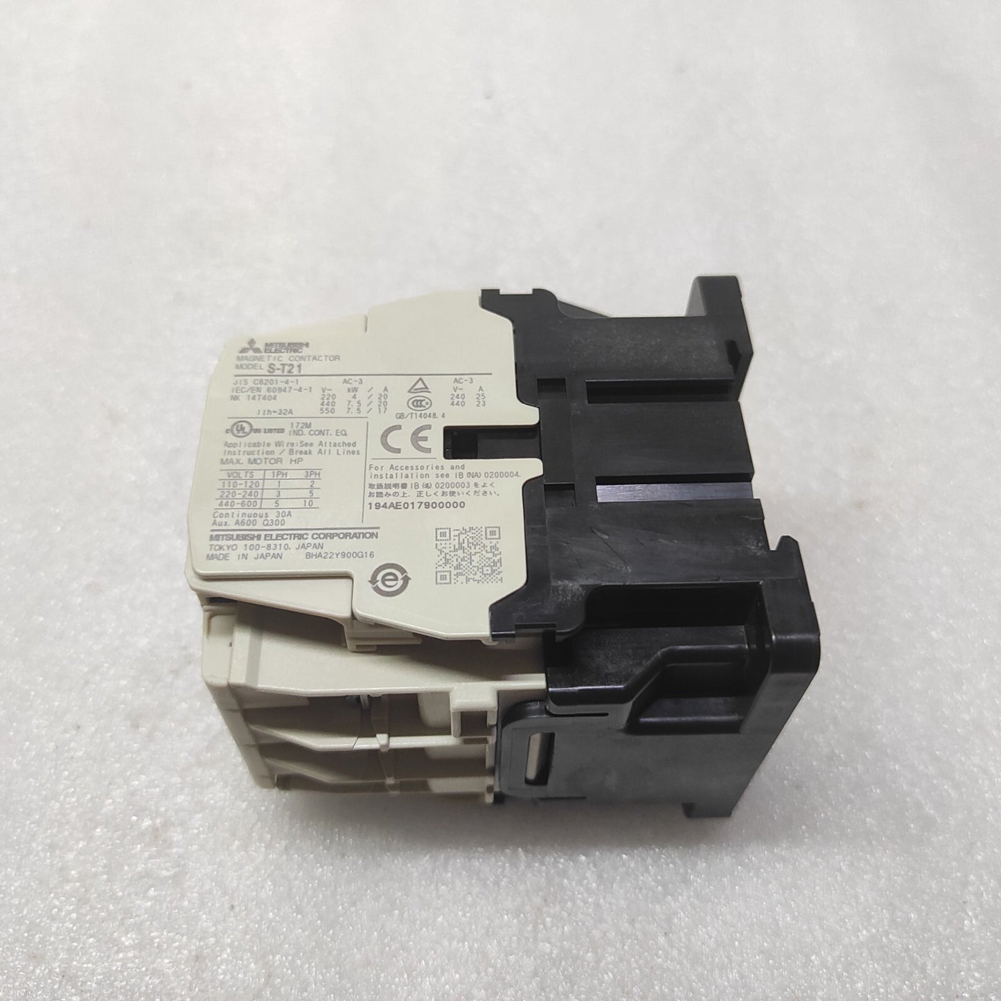 MITSUBISHI S-T21 MAGNETIC CONTACTOR COIL VOLTAGE 380-440V