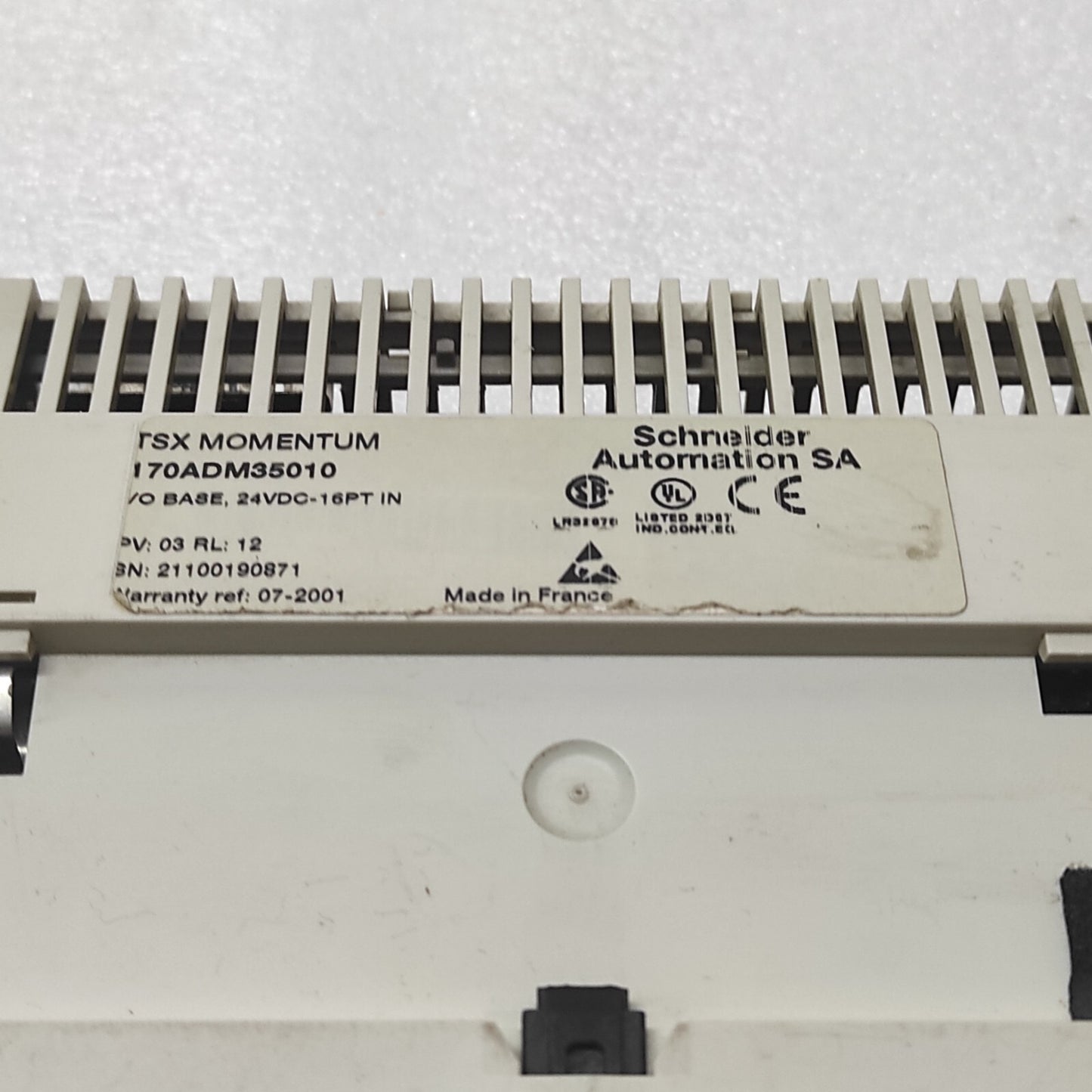 SE TSX MOMENTUM 170ADM35010 I/O BASE 24VDC