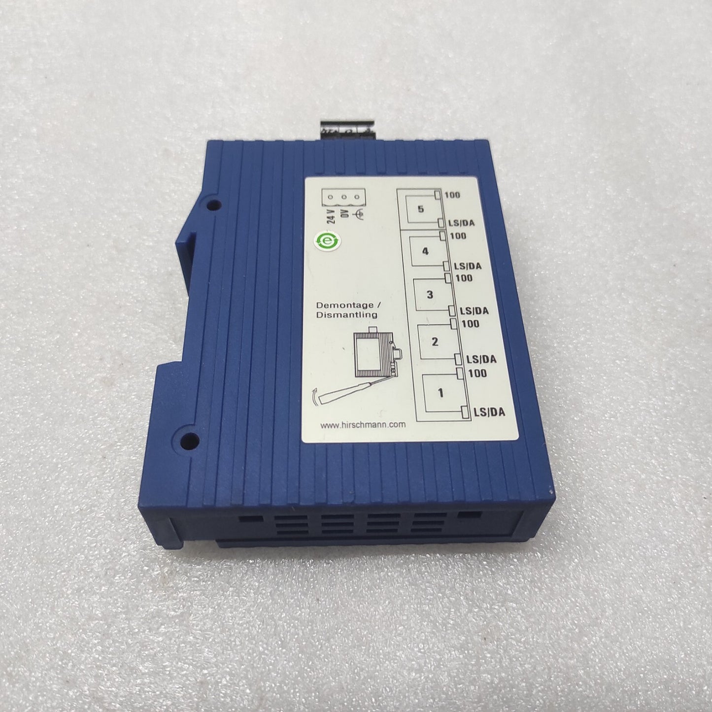 HIRSCHMANN SPIDER 5TX RAIL SWITCH 9.6-32VDC