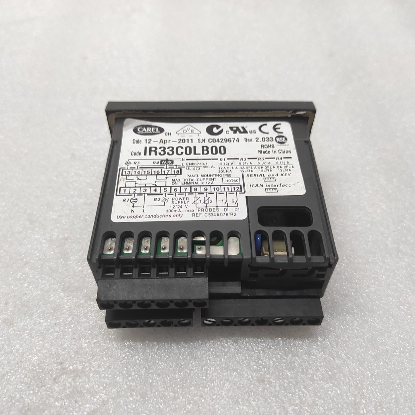 CAREL IC33C0LB00 ELECTRONIC CONTROLLER